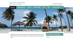 Desktop Screenshot of maldiv-szigetek.info