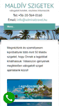 Mobile Screenshot of maldiv-szigetek.info