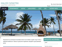 Tablet Screenshot of maldiv-szigetek.info