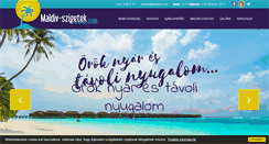Desktop Screenshot of maldiv-szigetek.com
