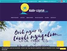 Tablet Screenshot of maldiv-szigetek.com
